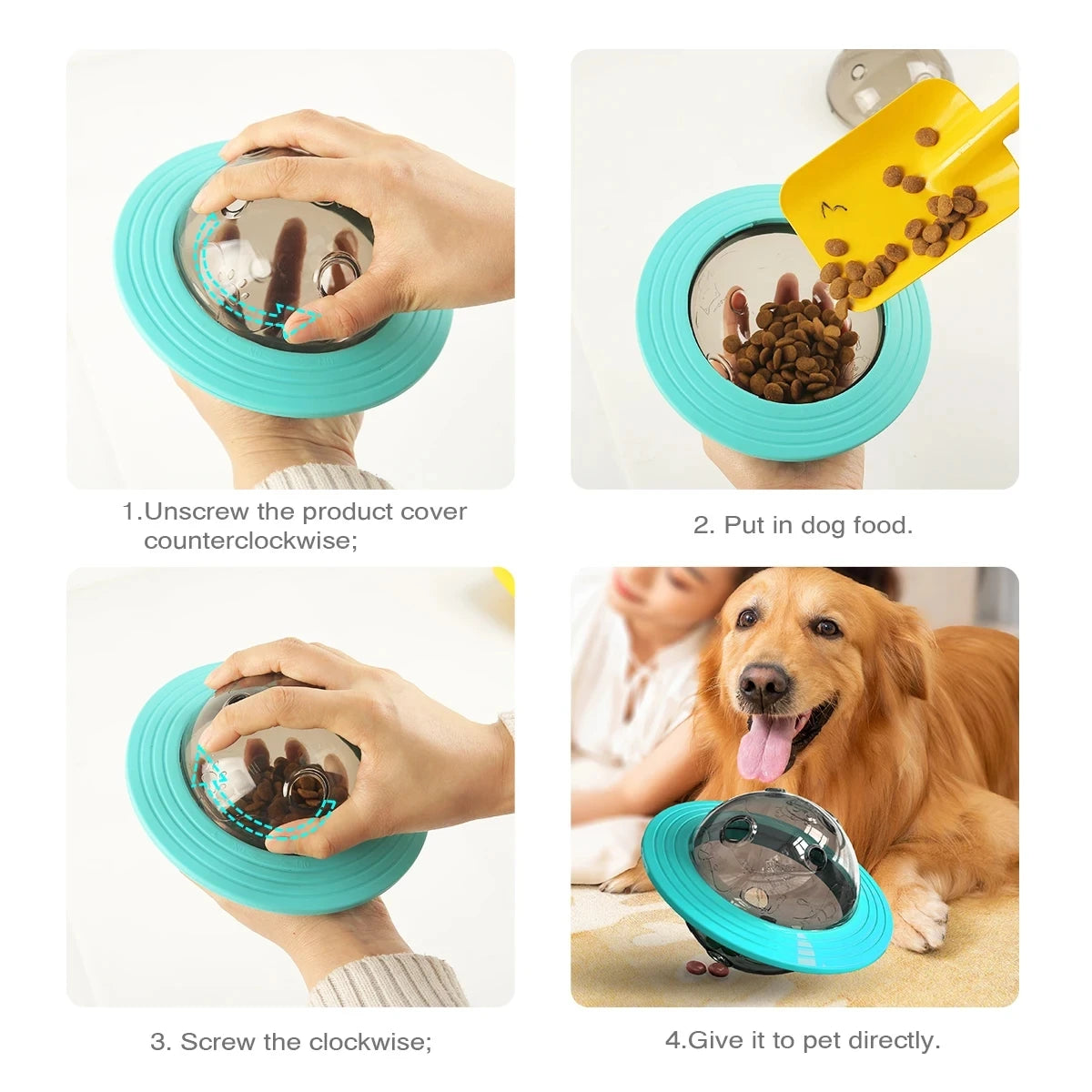 Treat Dispensing Flying Disc – Interactive Dog Toy for Outdoor Fetch & IQ Training