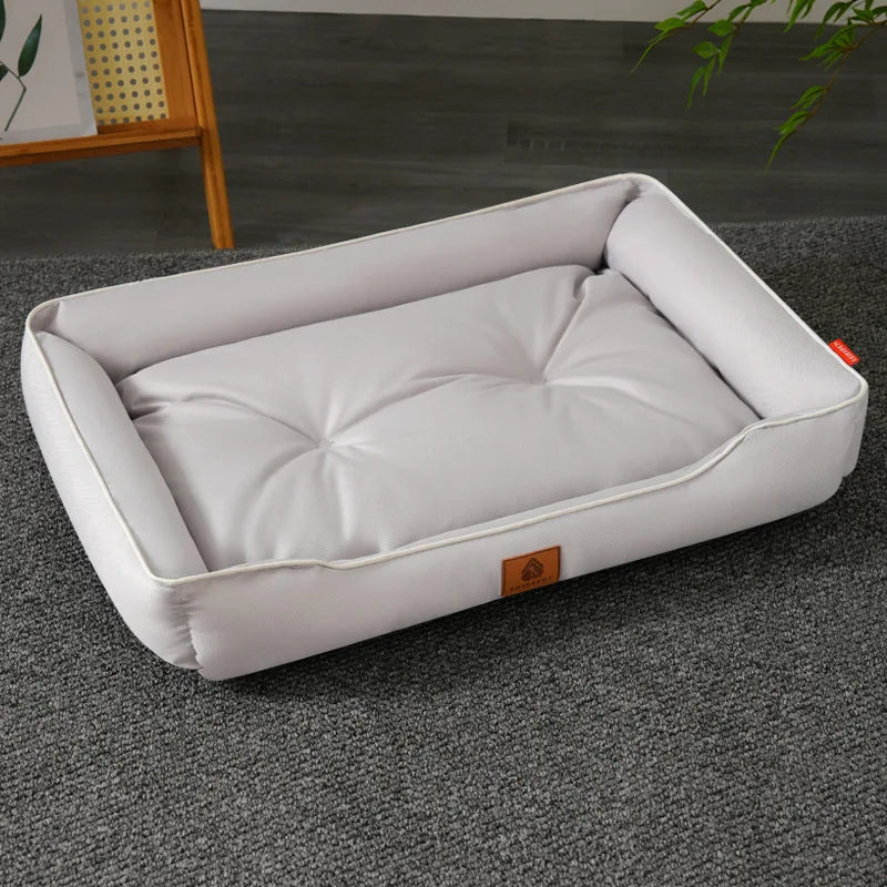 Corduroy Dog Sofa Bed – Large Couch with Removable Cover