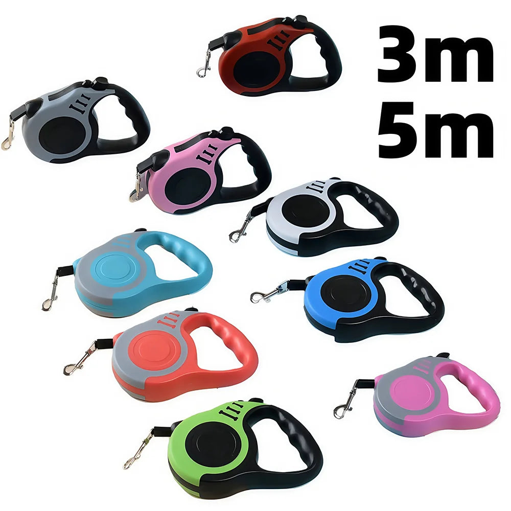 Retractable Dog Leash – Nylon with Quick-Release
