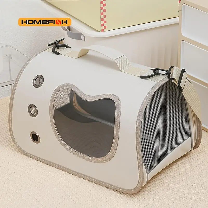 Portable Pet Carrier Bag – Foldable & Breathable Crossbody