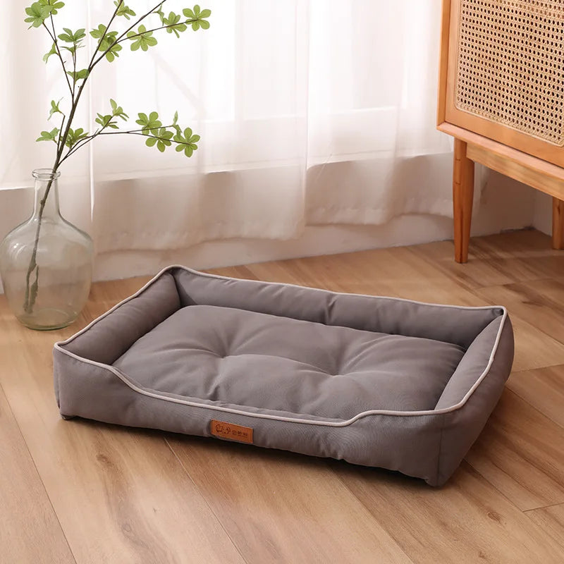 Corduroy Dog Sofa Bed – Large Couch with Removable Cover