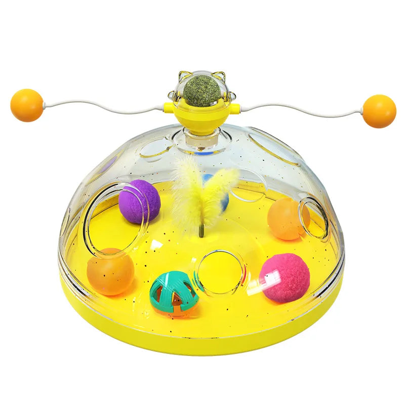 Cat Treasure Chest Toy – 4-in-1 Interactive Puzzle