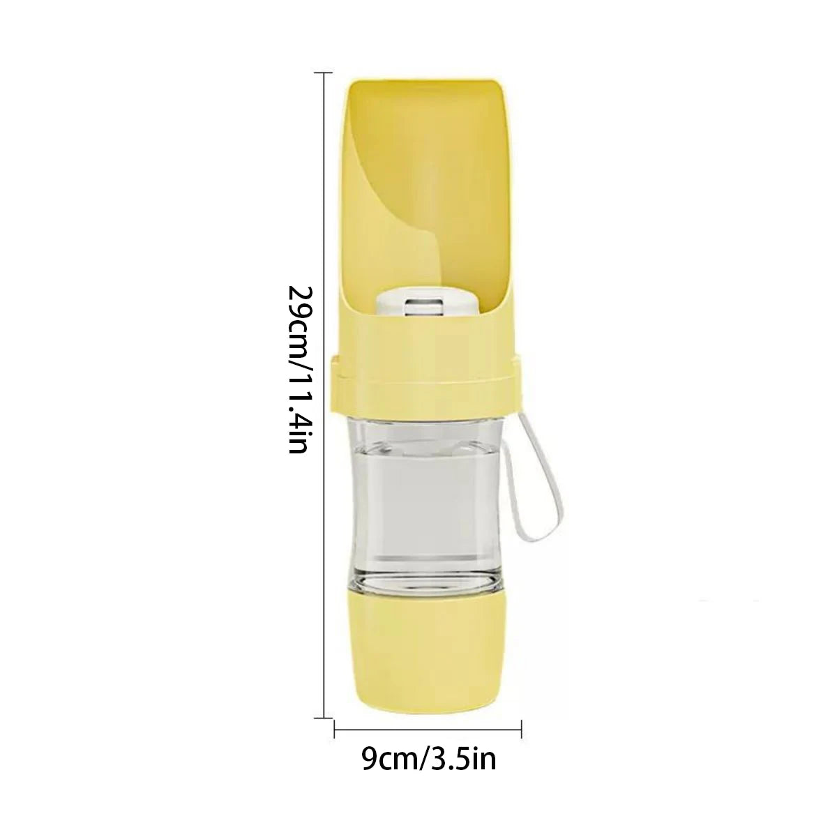 Pet Water Bottle – Leak-Proof with Food Storage