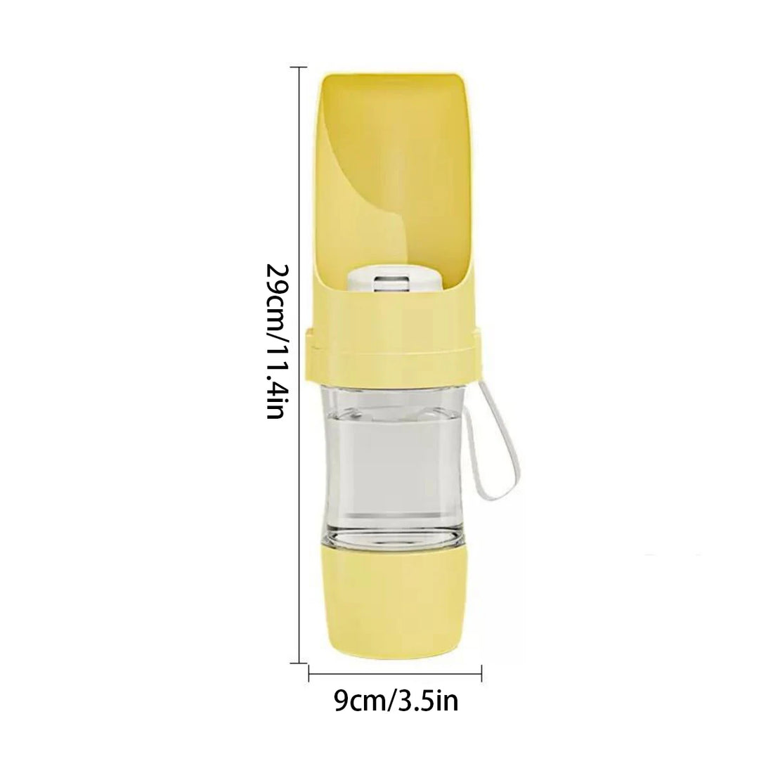 Pet Water Bottle – Leak-Proof with Food Storage