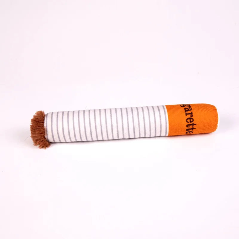 Funny Cigarette Dog Toy – Interactive Squeaky Plush