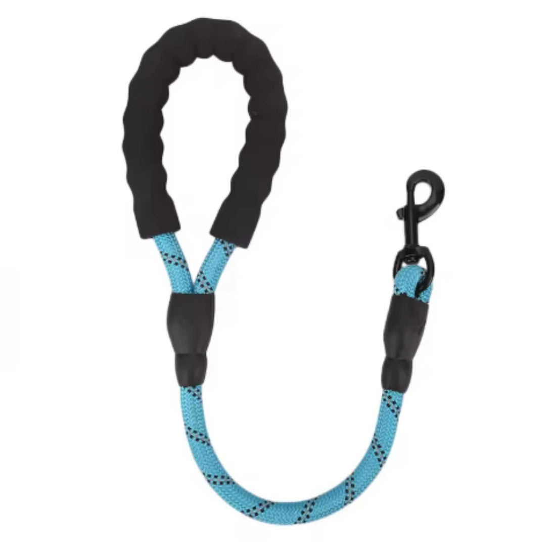 Short Reflective Dog Leash – Heavy-Duty with Padded Handle