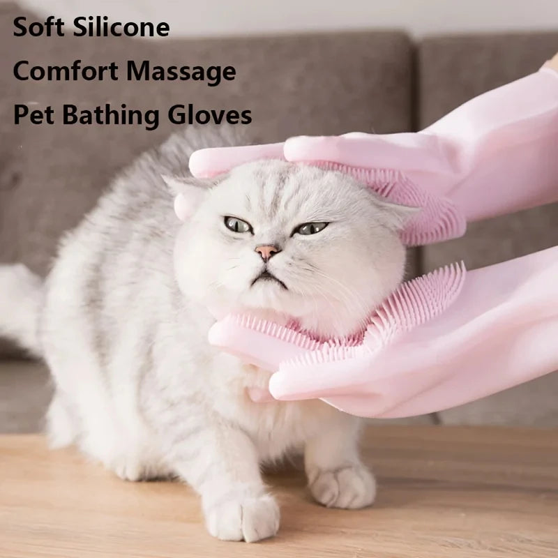 Pet Grooming Glove – 2-in-1 with 3000+ Brush Heads