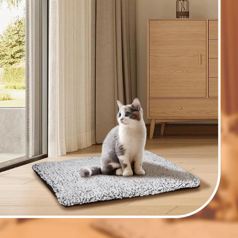 Self-Warming Pet Pad – Thermal, Washable & Non-Slip