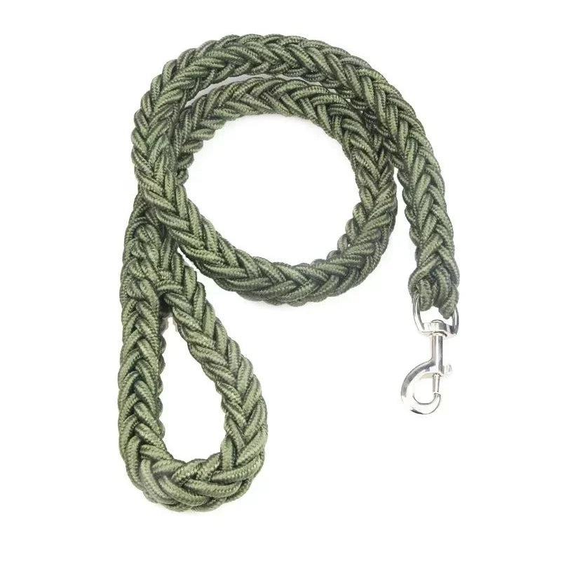 Heavy-Duty Dog Leash – Braided Nylon for Large Breeds