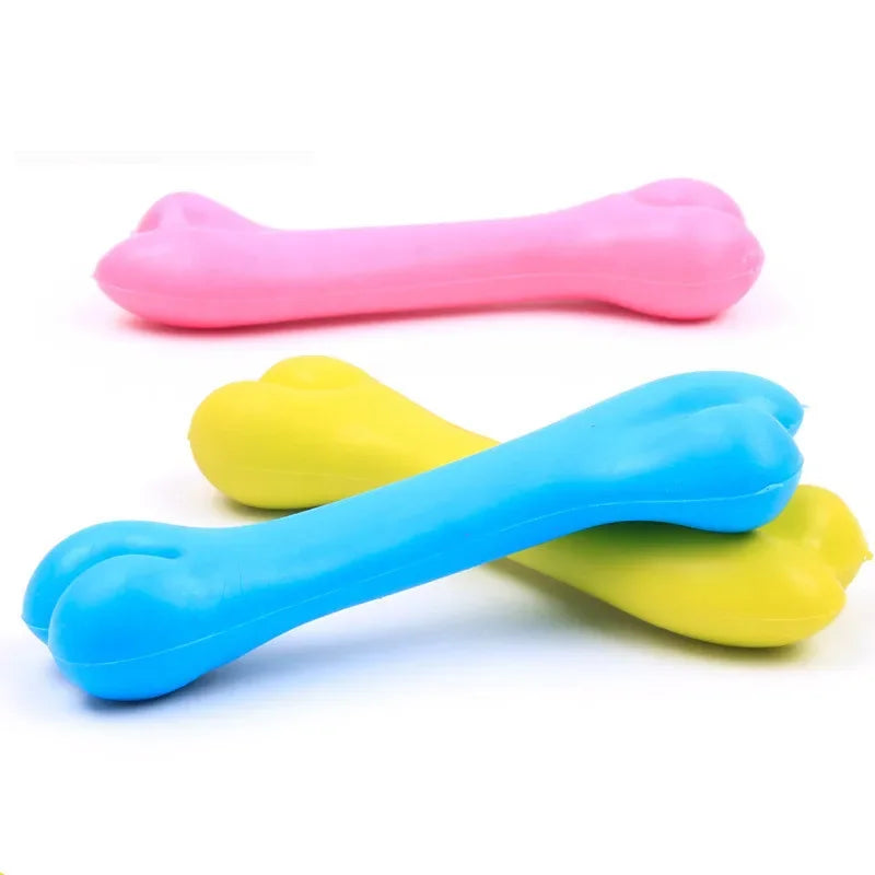 Cute Small Dog Chew Toy – Bite-Resistant Rubber & Random Color