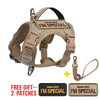 Tactical Dog Harness – Padded Handle & 4-Point Adjustable