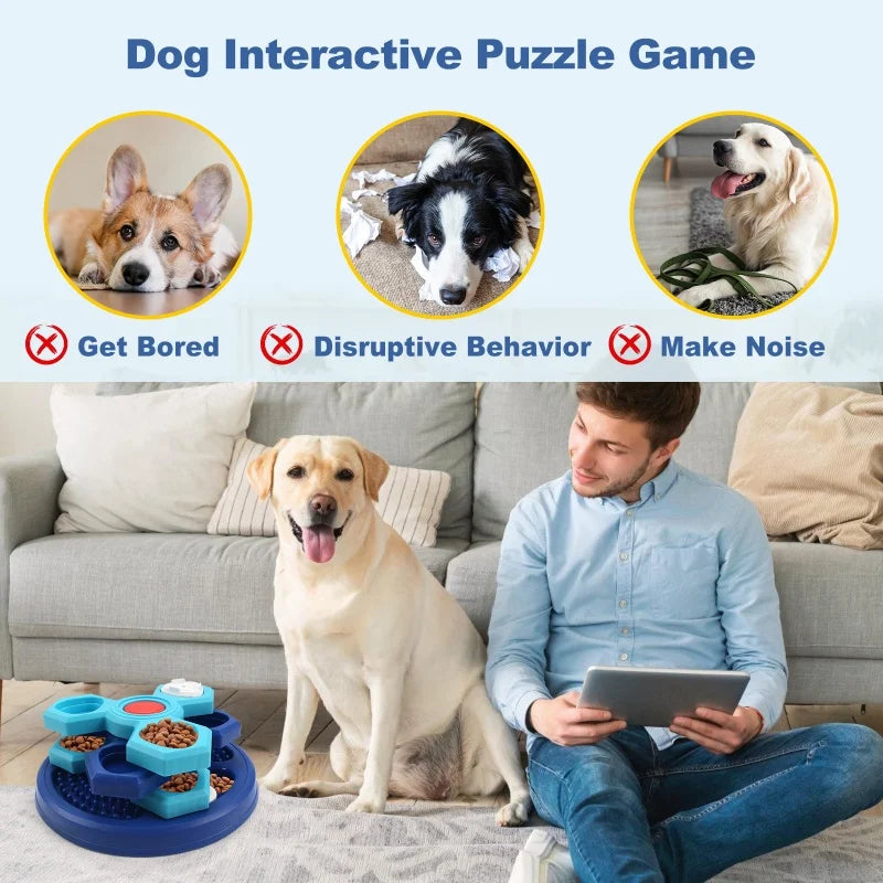 Slow Feed Dog Puzzle – Interactive Training Tray