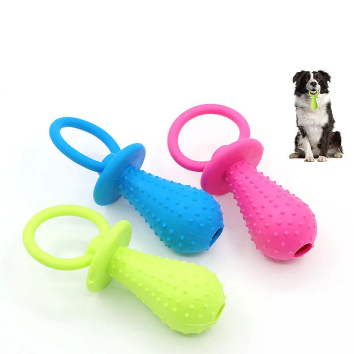 Indestructible Small Dog Chew Toy – Durable Rubber Teeth Cleaning