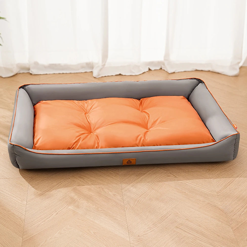 Corduroy Dog Sofa Bed – Large Couch with Removable Cover