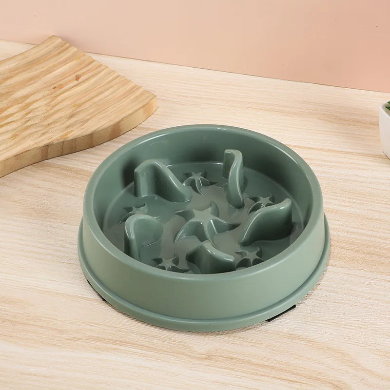 Slow Feeder Pet Bowl – Anti-Slip Anti-Tip with Maze Design