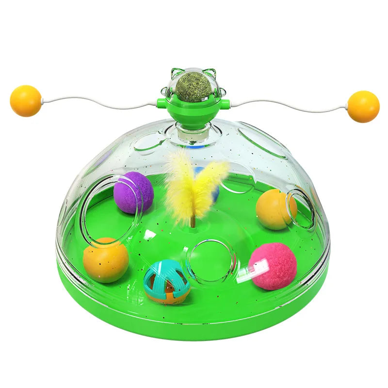 Cat Treasure Chest Toy – 4-in-1 Interactive Puzzle