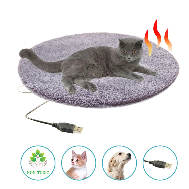 USB Pet Heating Pad – Electric Waterproof Mat