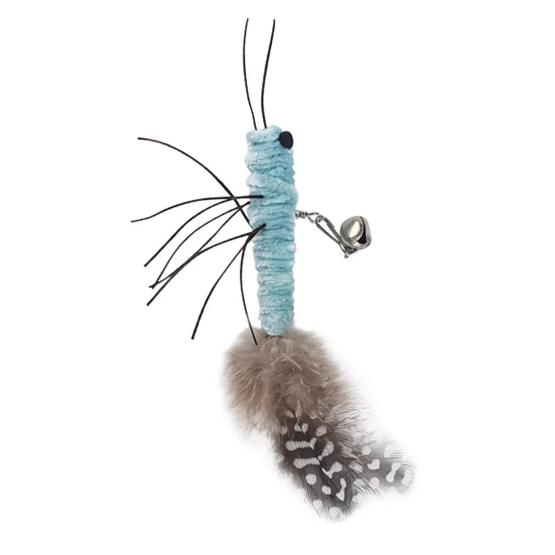 Luxury Cat Teasing Wand – Handmade Dragonfly with Replaceable Heads