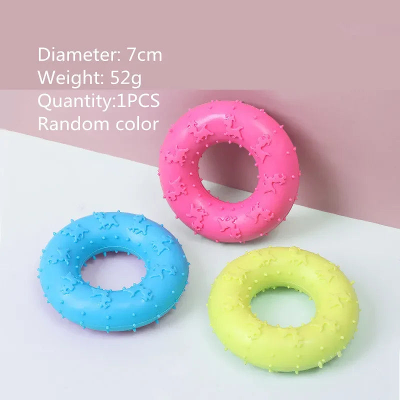 Cute Small Dog Chew Toy – Bite-Resistant Rubber & Random Color