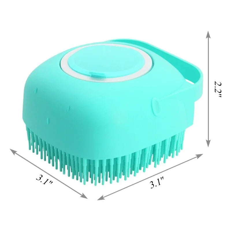 Dog Shampoo Brush – 2-in-1 with 80ml Reservoir
