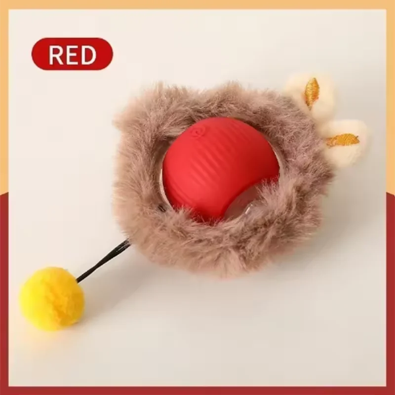 Automatic Interactive Cat Toy – Smart Rolling Ball with Tail