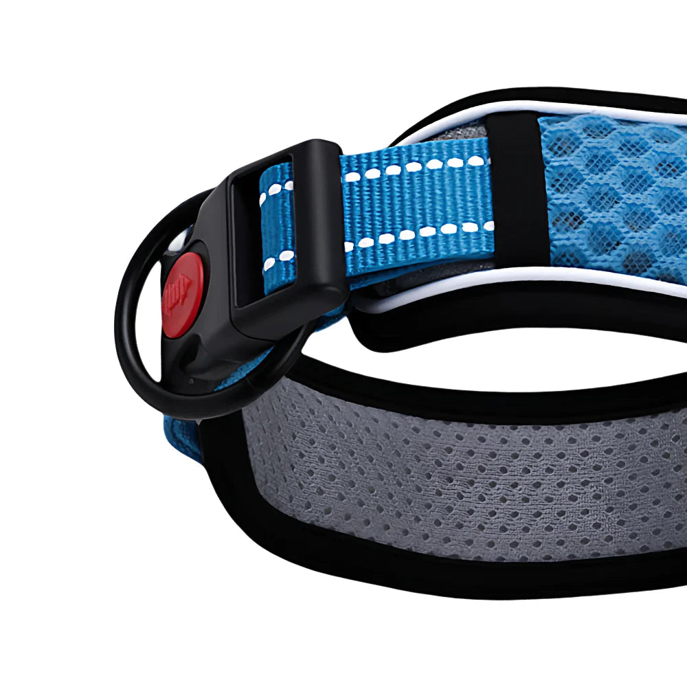 Breathable Mesh Dog Collar – Reflective & Adjustable
