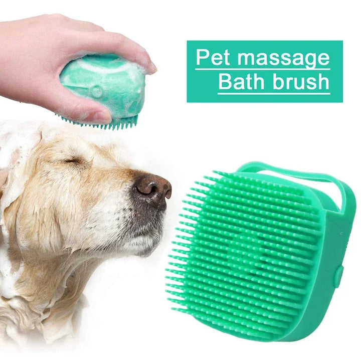 Dog Shampoo Brush – 2-in-1 with 80ml Reservoir