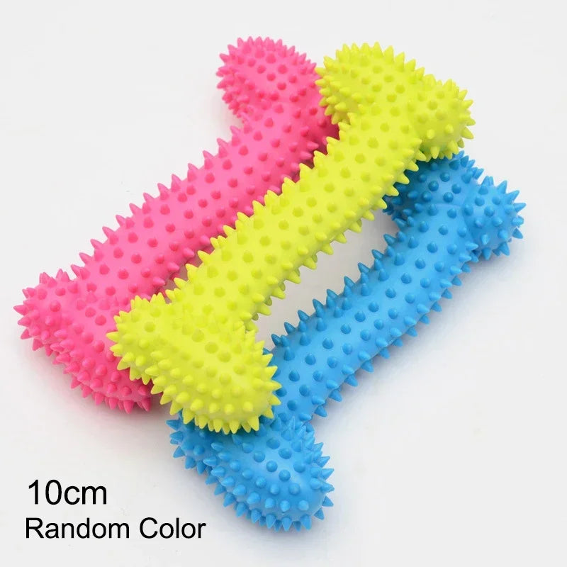 Indestructible Chew Toy – TPR Teeth Cleaning & Squeaky