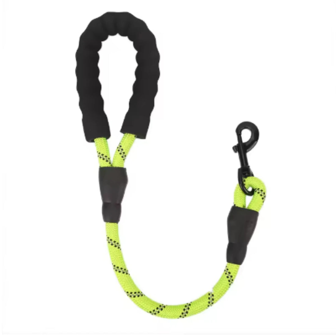 Short Reflective Dog Leash – Heavy-Duty with Padded Handle