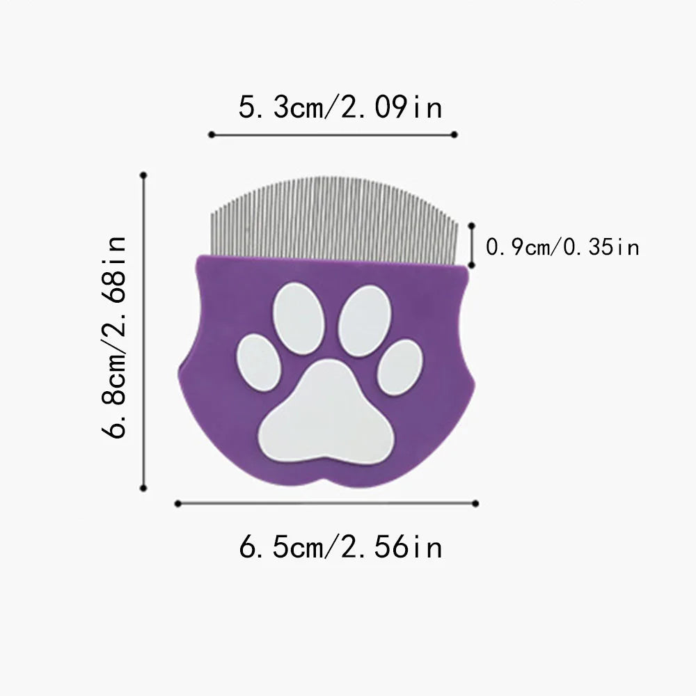 Mini Pet Face Comb – Stainless Steel & Gentle Flea Removal