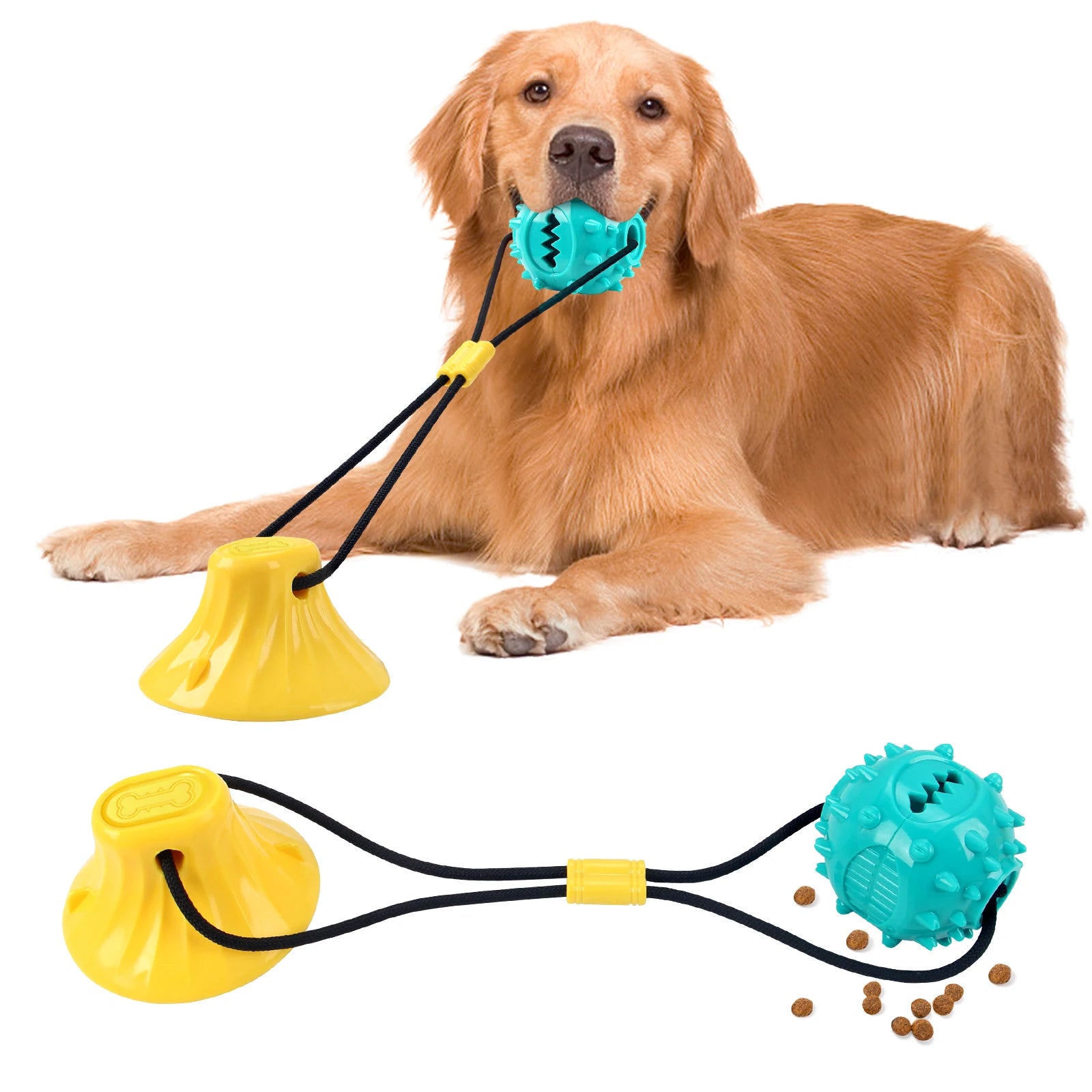 Dog Chew Ball Set – 4-in-1 Treat Dispensing & Cleaning