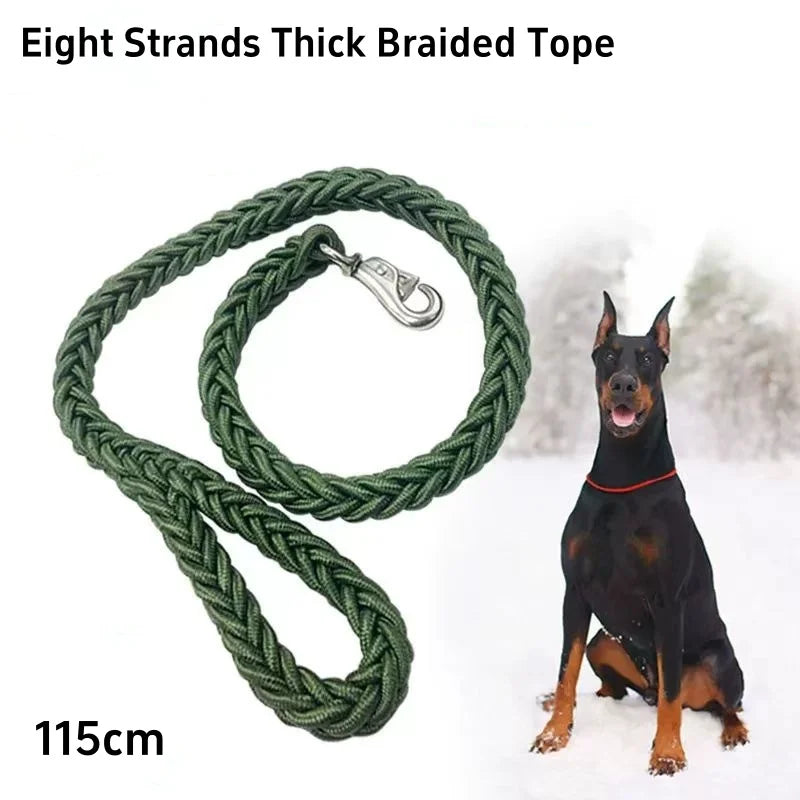 Heavy-Duty Dog Leash – Braided Nylon for Large Breeds