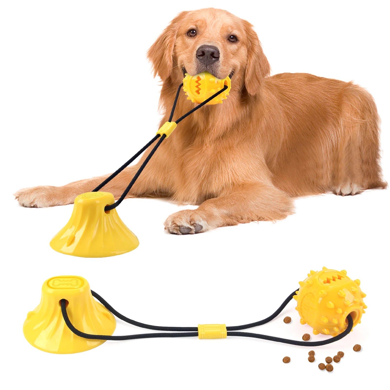 Dog Chew Ball Set – 4-in-1 Treat Dispensing & Cleaning