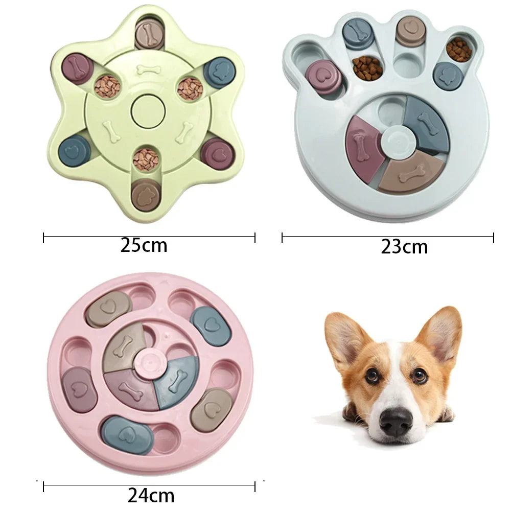 Dog Puzzle Feeder – Interactive Slow Feeder Bowl for IQ Training