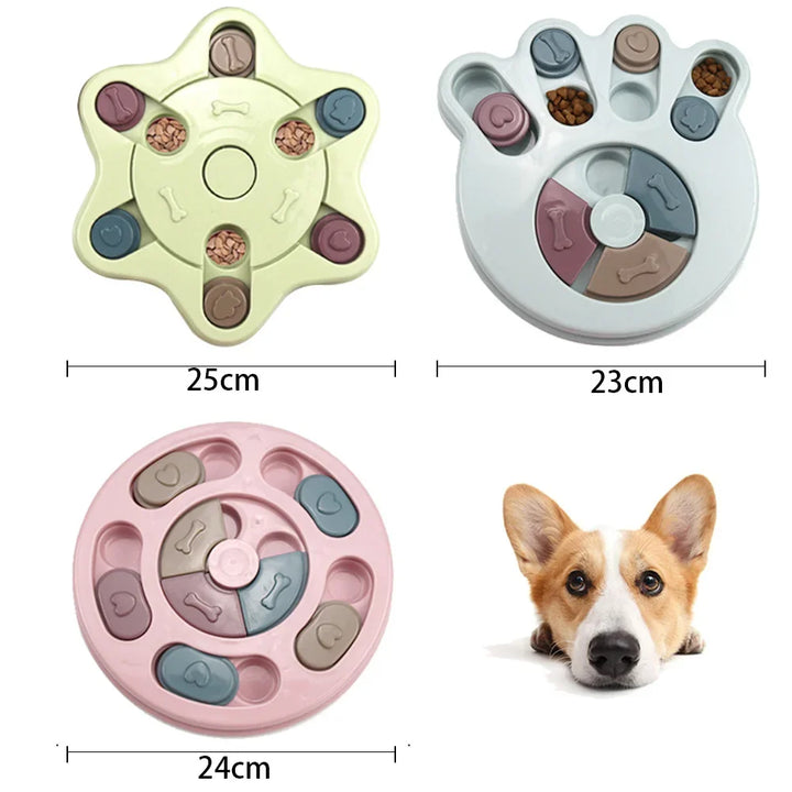 Dog Puzzle Feeder – Interactive Slow Feeder Bowl for IQ Training