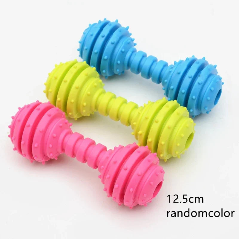 Cute Small Dog Chew Toy – Bite-Resistant Rubber & Random Color