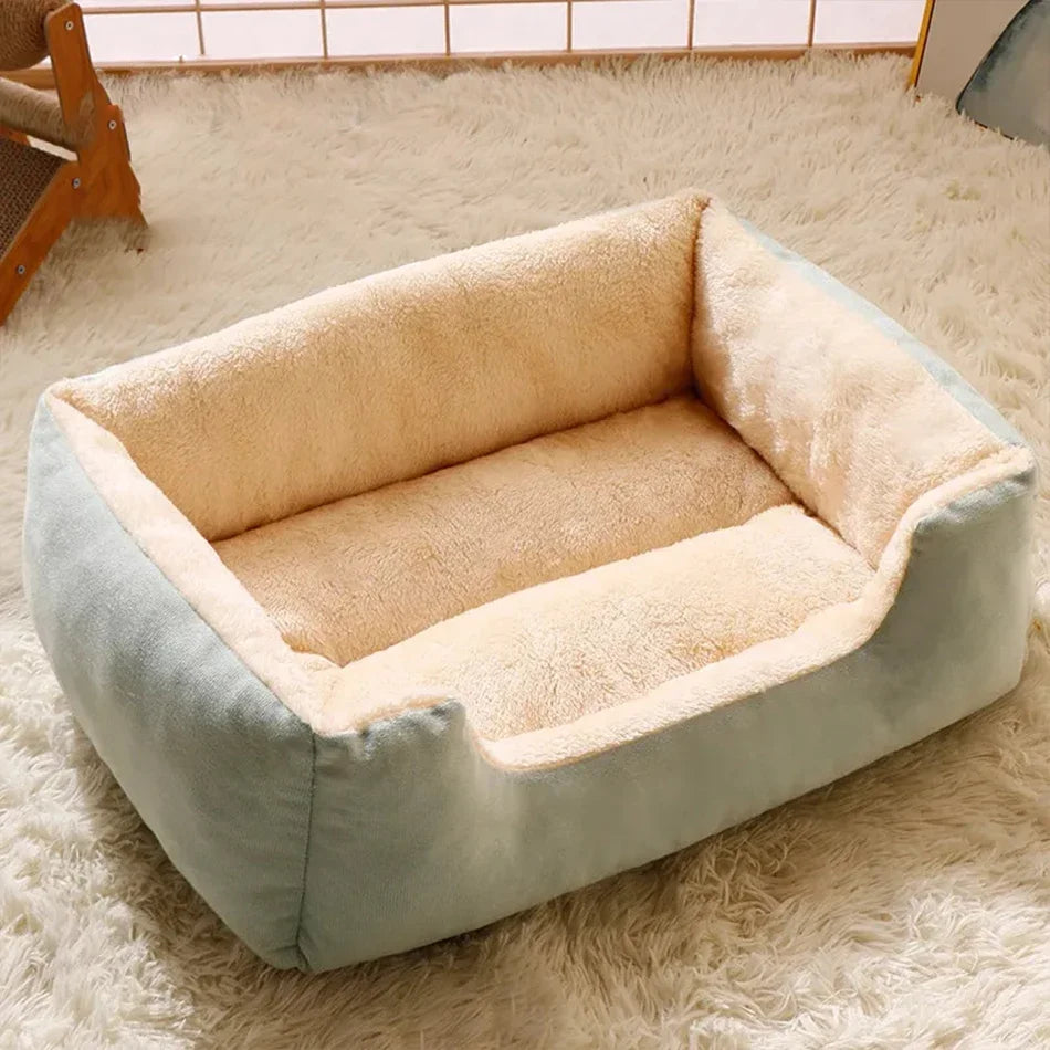 Soft Plush Pet Bed – Breathable with 5 Sizes