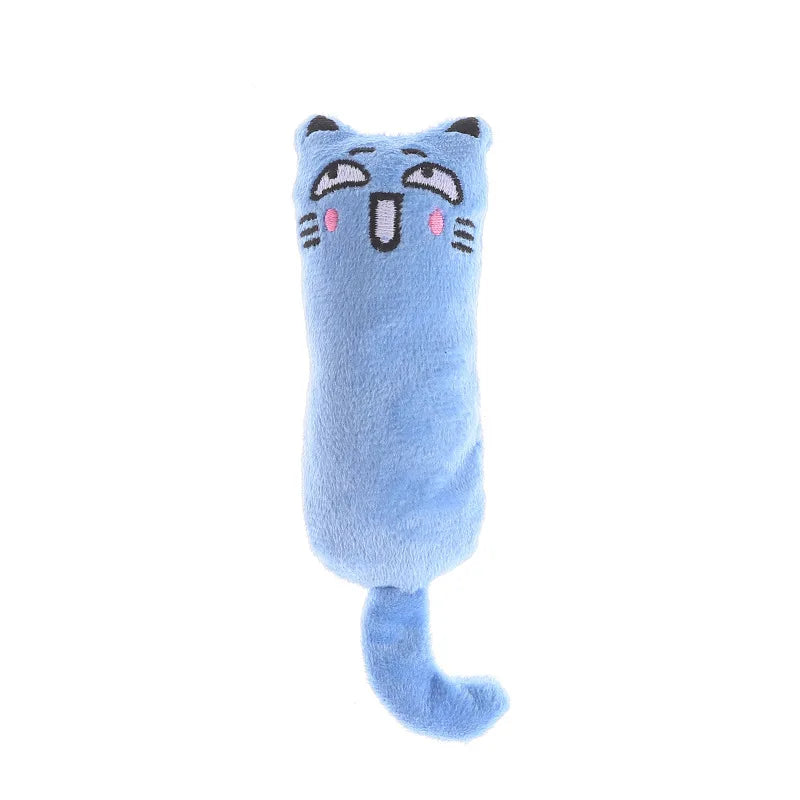 Mini Catnip Squeaky Toy – Plush Cat Teething Toy with 5 Colors
