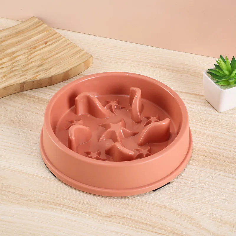 Slow Feeder Pet Bowl – Anti-Slip Anti-Tip with Maze Design