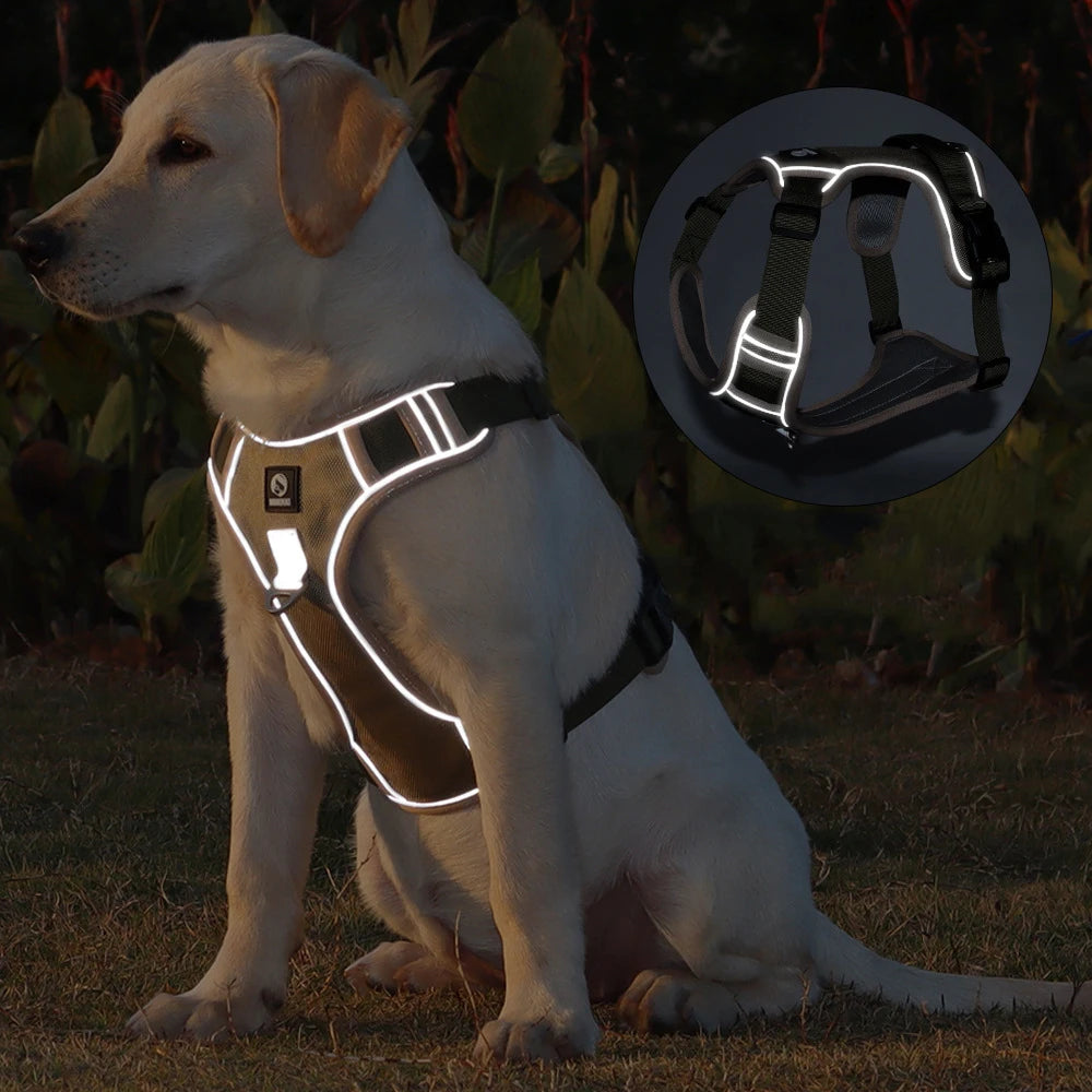 No-Pull Dog Harness – Reflective & Breathable Adjustable
