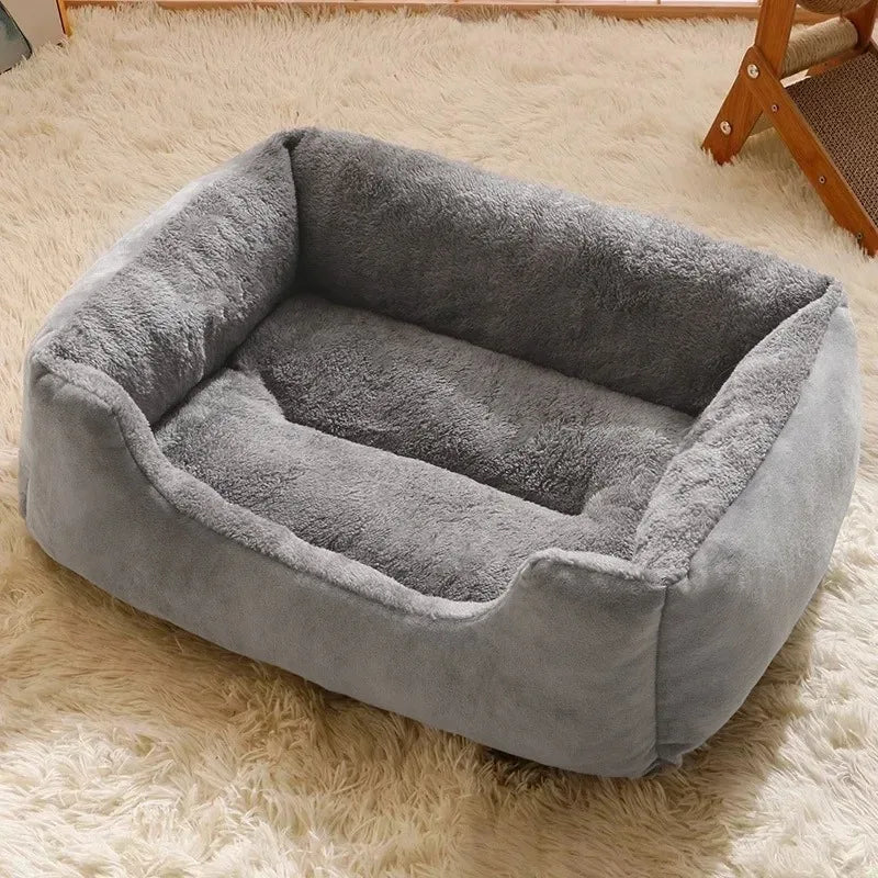 Soft Plush Pet Bed – Breathable with 5 Sizes