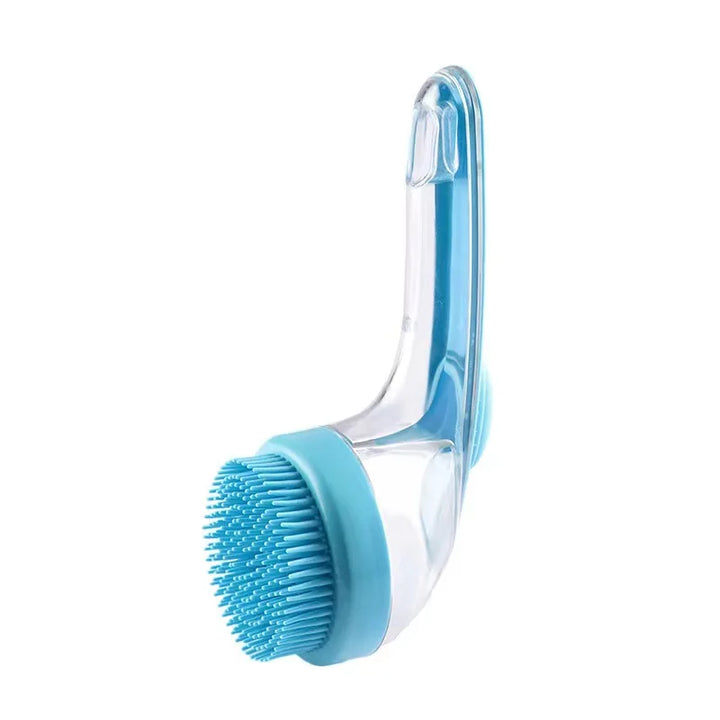 Long Handle Pet Bath Brush – Shampoo Dispenser & Silicone