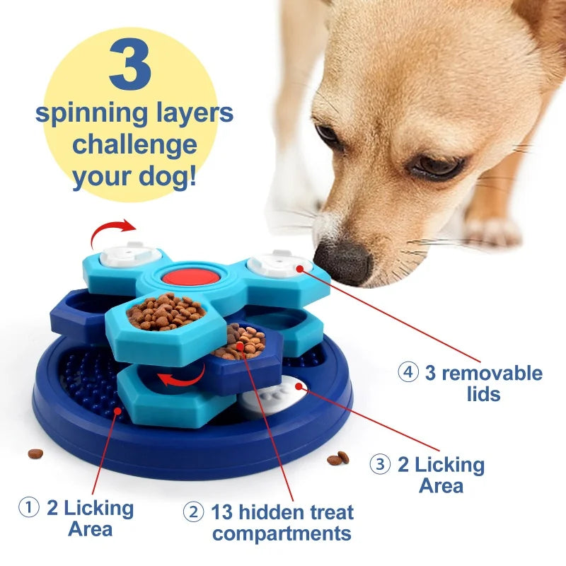 Slow Feed Dog Puzzle – Interactive Training Tray