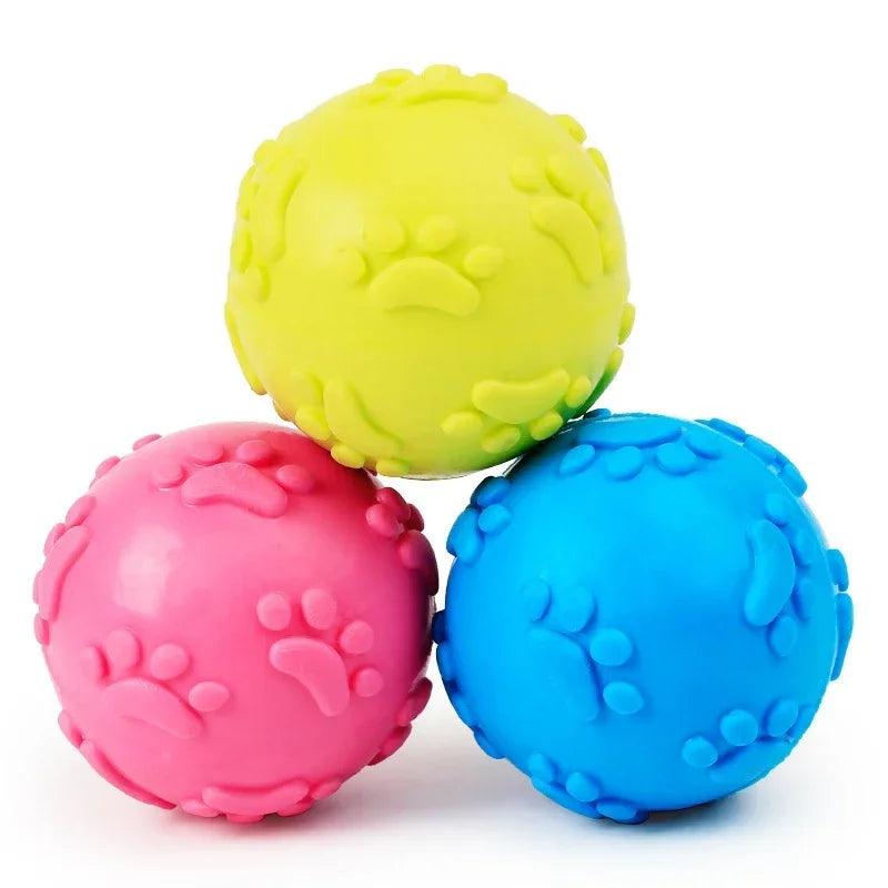 Indestructible Chew Toy – TPR Teeth Cleaning & Squeaky