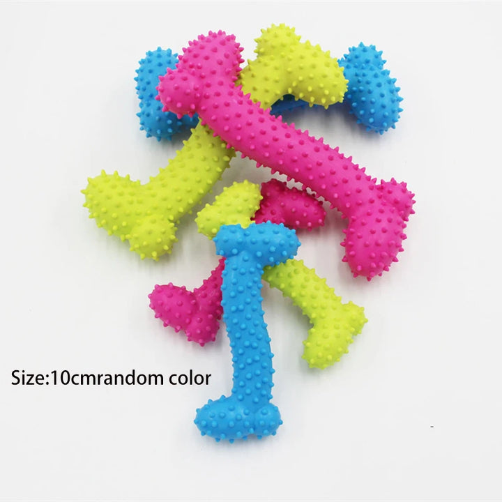 Indestructible Small Dog Chew Toy – Durable Rubber Teeth Cleaning