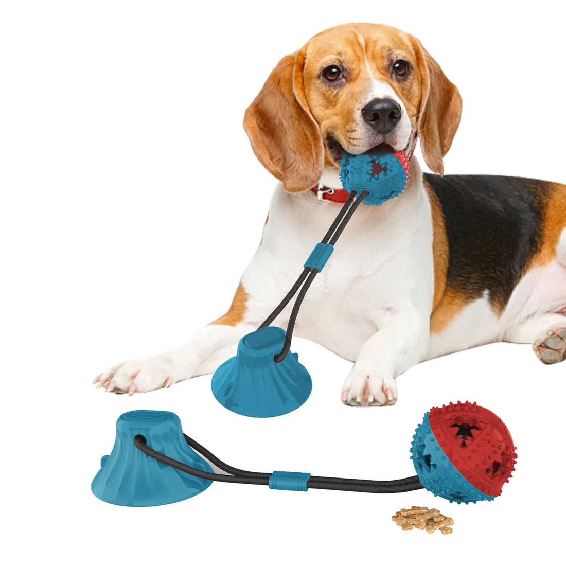 Dog Chew Ball Set – 4-in-1 Treat Dispensing & Cleaning