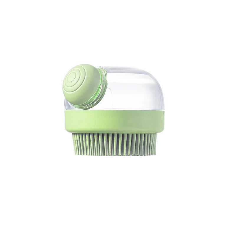 Dog Shower Brush – Shampoo Dispenser & Silicone