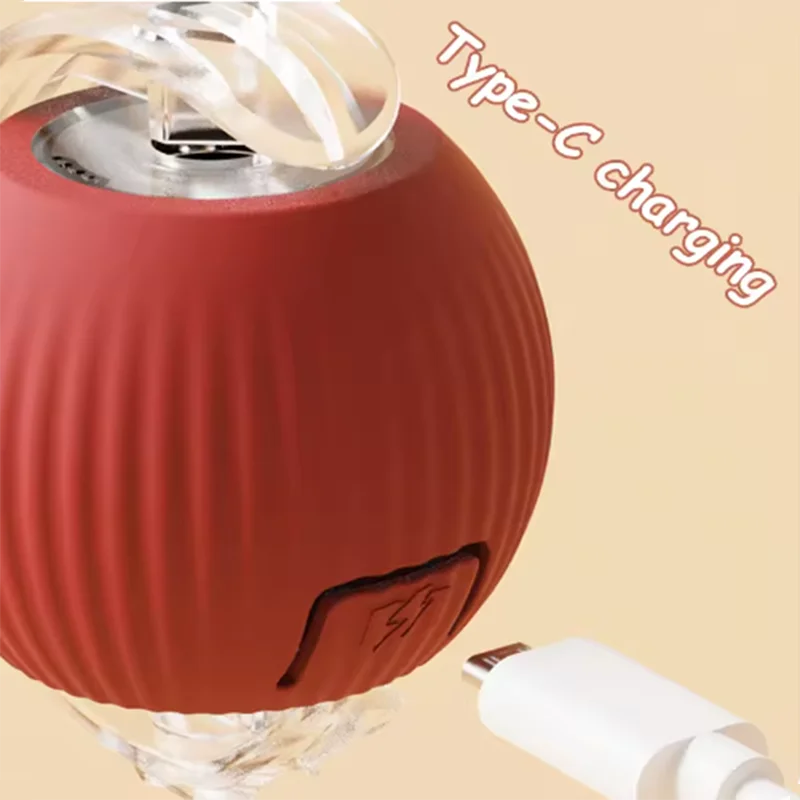 Automatic Interactive Cat Toy – Smart Rolling Ball with Tail