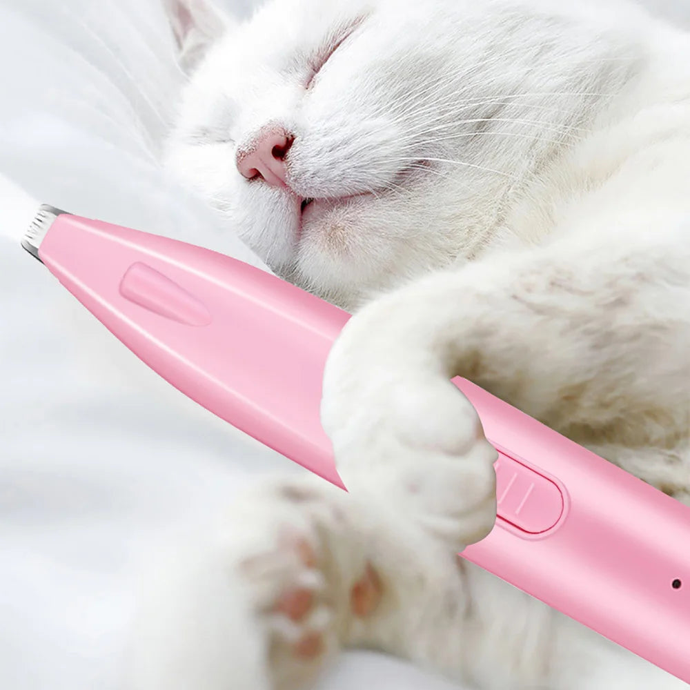 Precision Pet Trimmer – Cordless with Ceramic Blade & LED Light
