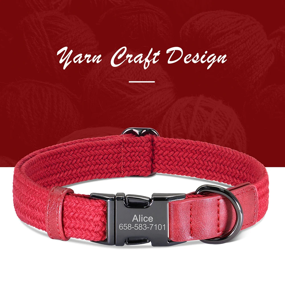 Custom Dog Collar – Free Engraved & Adjustable
